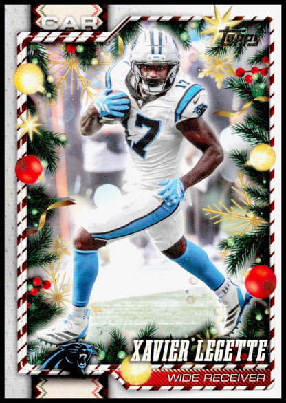 2026 Topps Holiday Xavier Legette Card Carolina Panthers