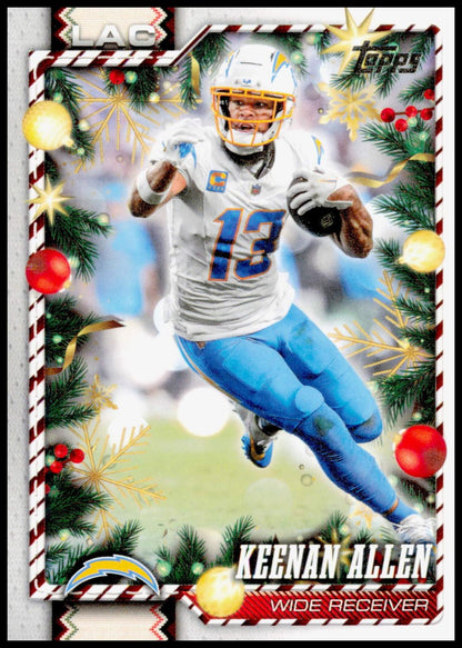 2026 Topps Holiday Keenan Allen Card Los Angeles Chargers
