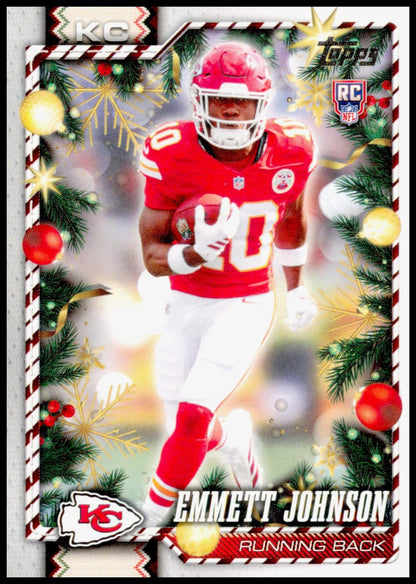 2026 Topps Holiday Emmett Johnson Card RC Kansas City Chiefs