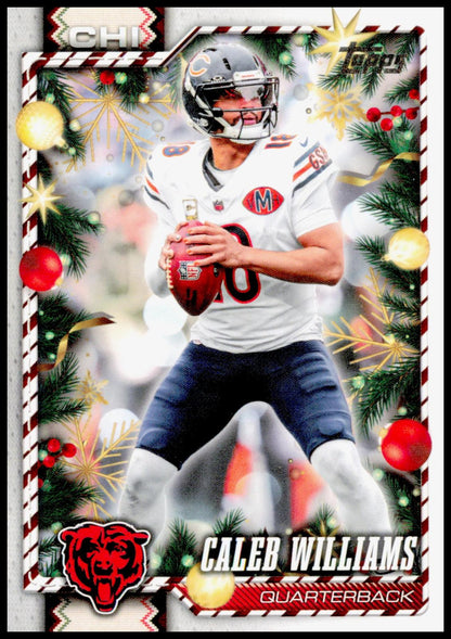 2026 Topps Holiday Caleb Williams Card Chicago Bears