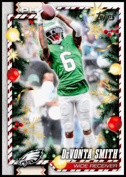 2026 Topps Holiday Devonta Smith Card Philadelphia Eagles