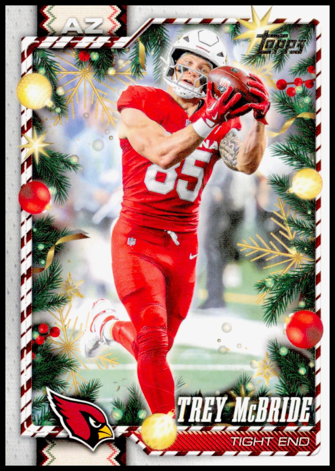 2026 Topps Holiday Trey McBride Card Arizona Cardinals
