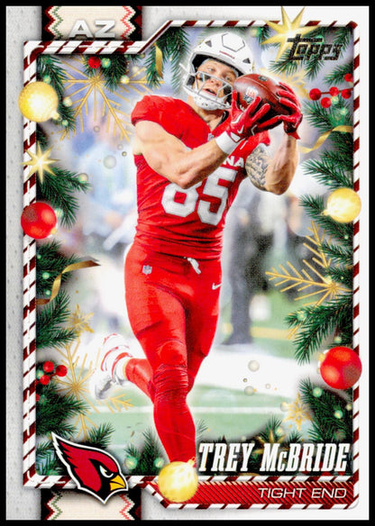 2026 Topps Holiday Trey McBride Card Arizona Cardinals