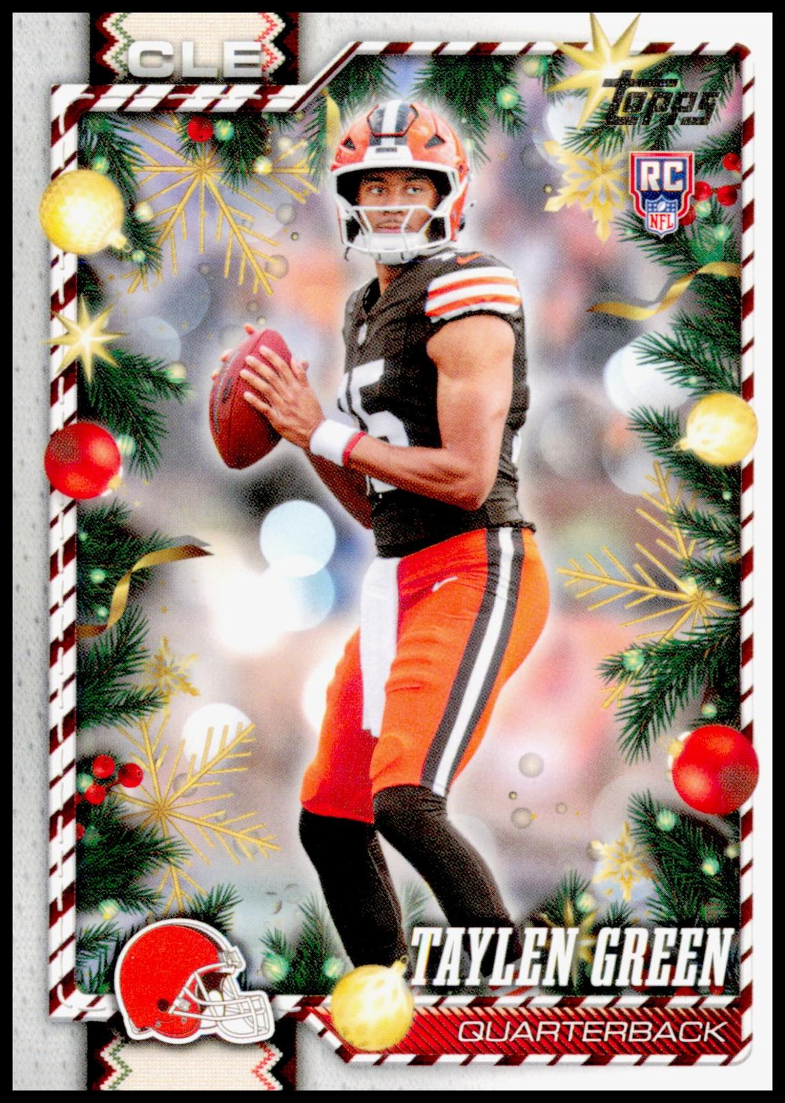 2026 Topps Holiday Taylen Green Card RC Cleveland Browns