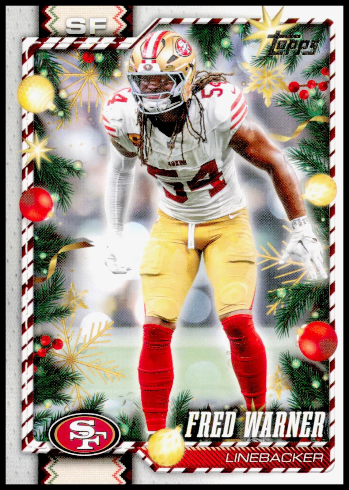 2026 Topps Holiday Fred Warner Card San Francisco 49ers