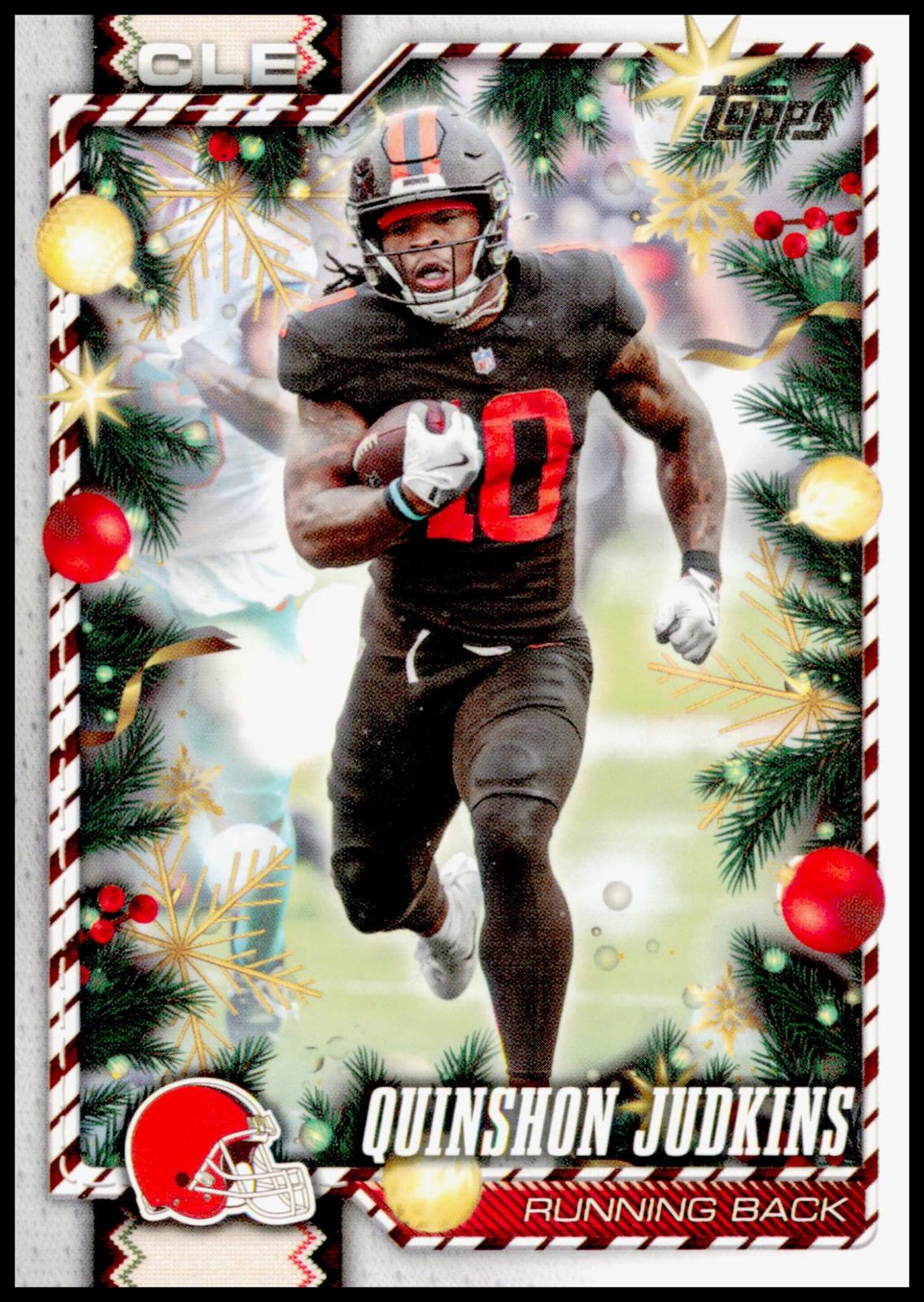 2026 Topps Holiday Quinshon Judkins Card Cleveland Browns