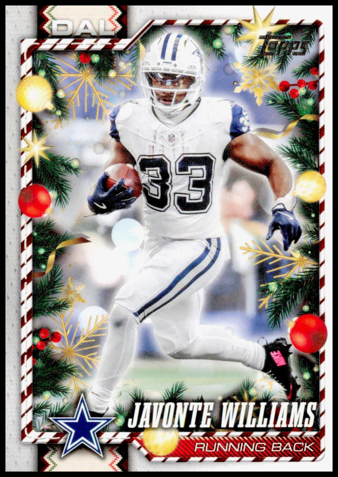 2026 Topps Holiday Javonte Williams #26 Dallas Cowboys RB
