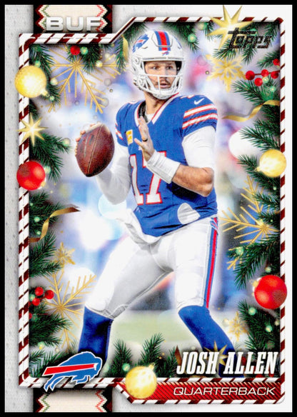 2026 Topps Holiday Josh Allen #10 Buffalo Bills QB Star