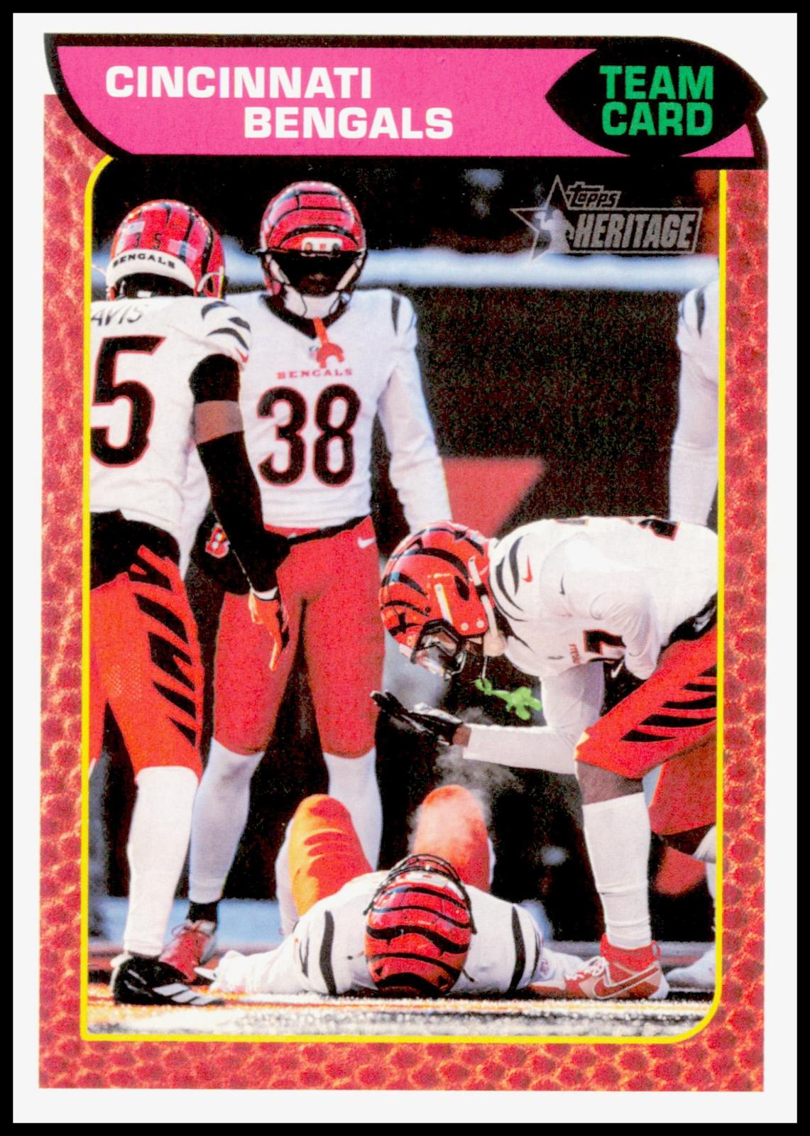 2026 Topps Heritage Cincinnati Bengals Card Cincinnati Bengals