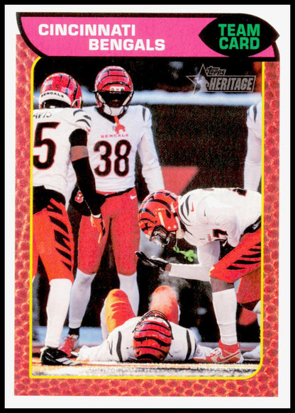 2026 Topps Heritage Cincinnati Bengals Card Cincinnati Bengals