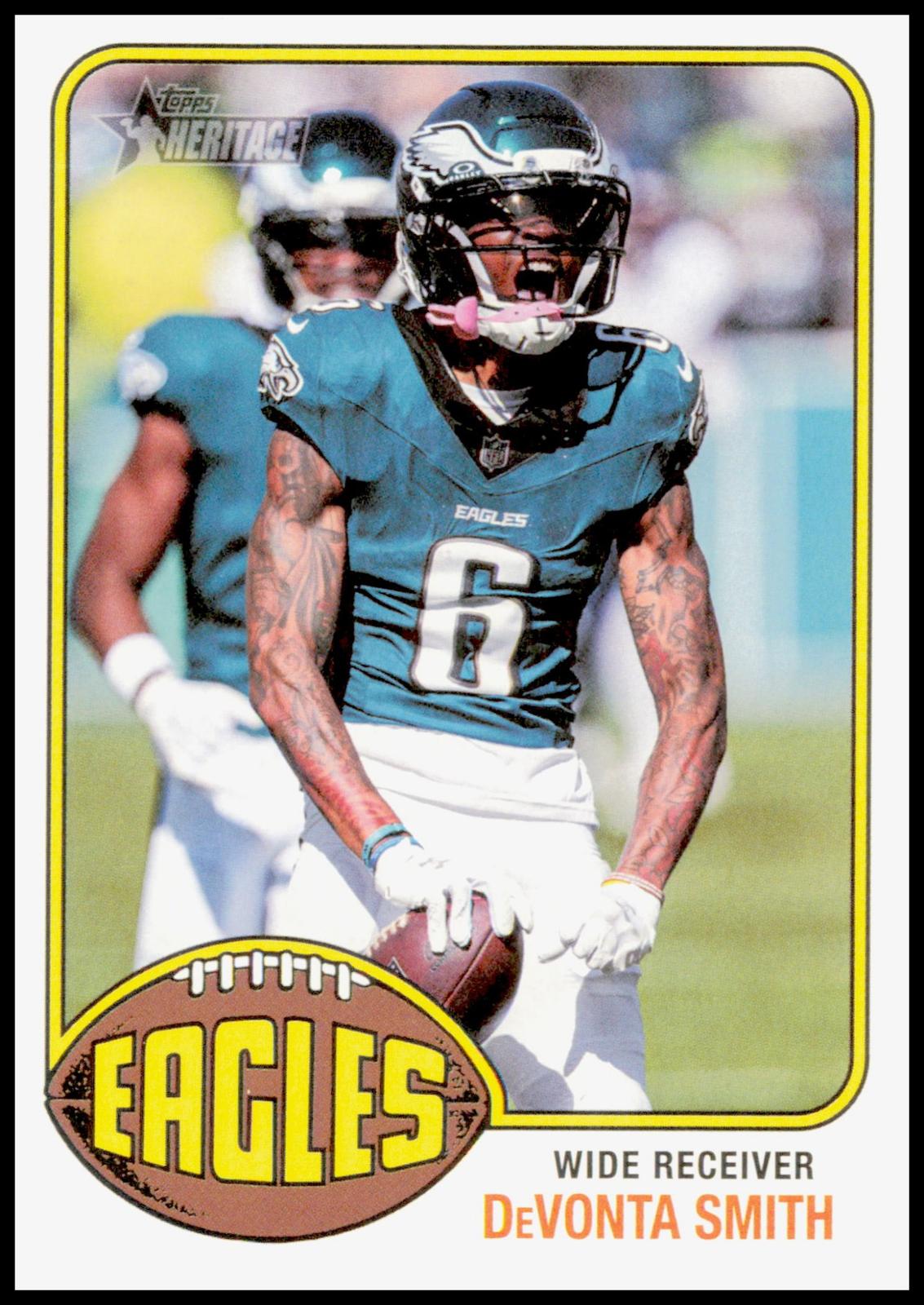 2026 Topps Heritage DeVonta Smith Card Philadelphia Eagles