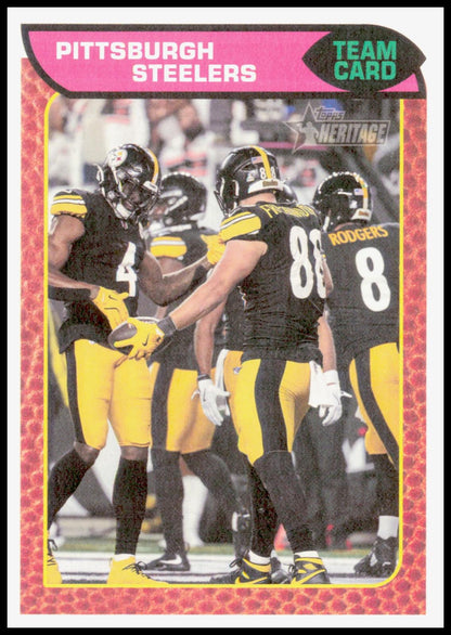 2026 Topps Heritage Pittsburgh Steelers Card Pittsburgh Steelers