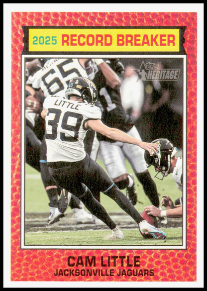 2026 Topps Heritage Cam Little Card Jacksonville Jaguars