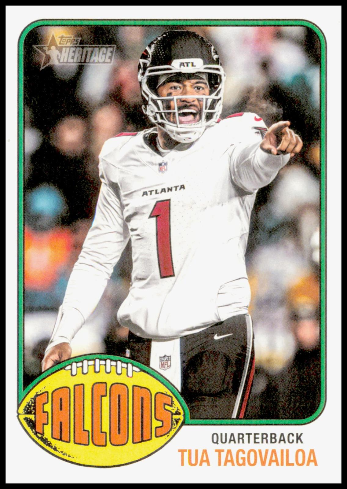 2026 Topps Heritage Tua Tagovailoa Card Miami Dolphins