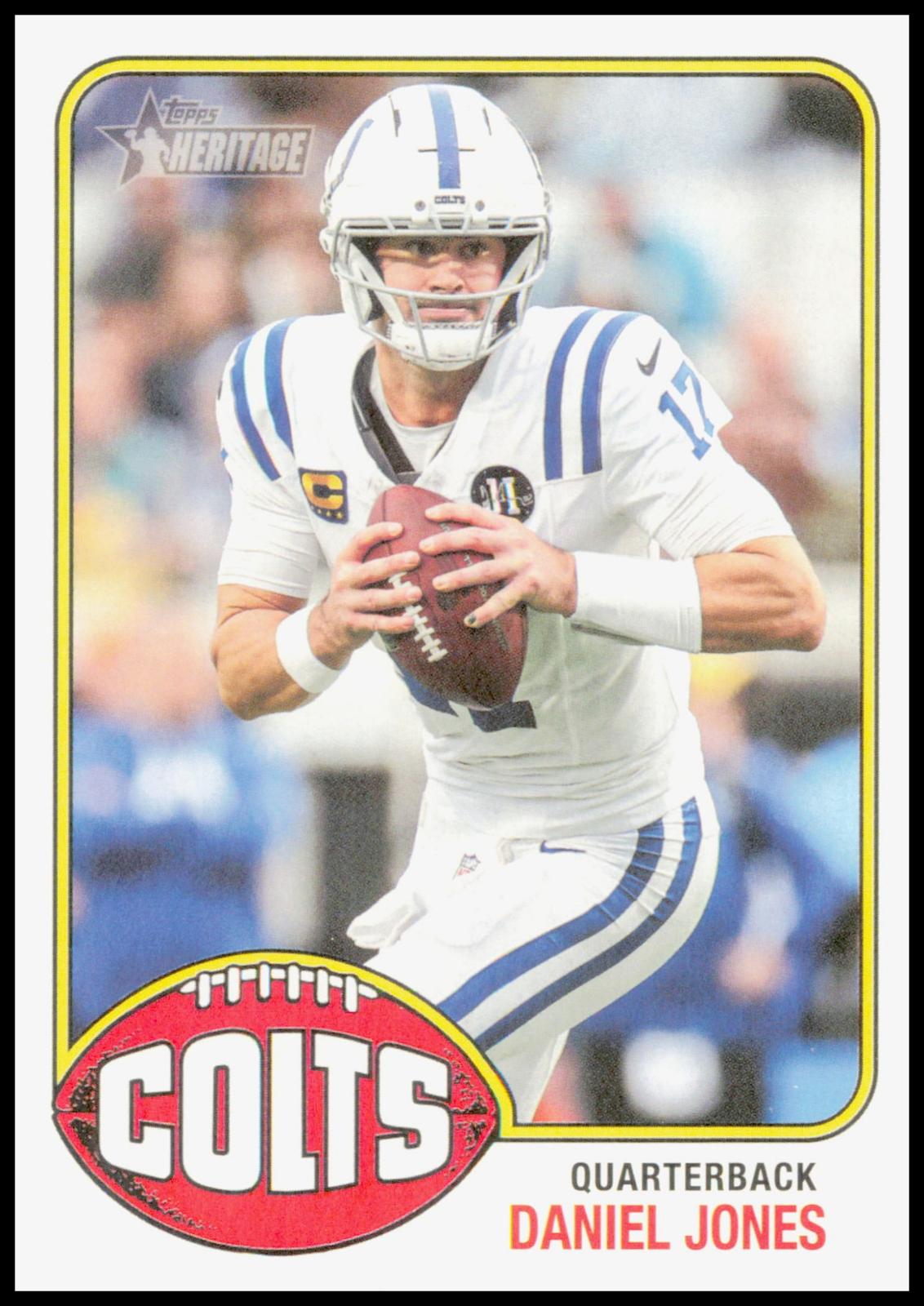 2026 Topps Heritage Daniel Jones Card Indianapolis Colts