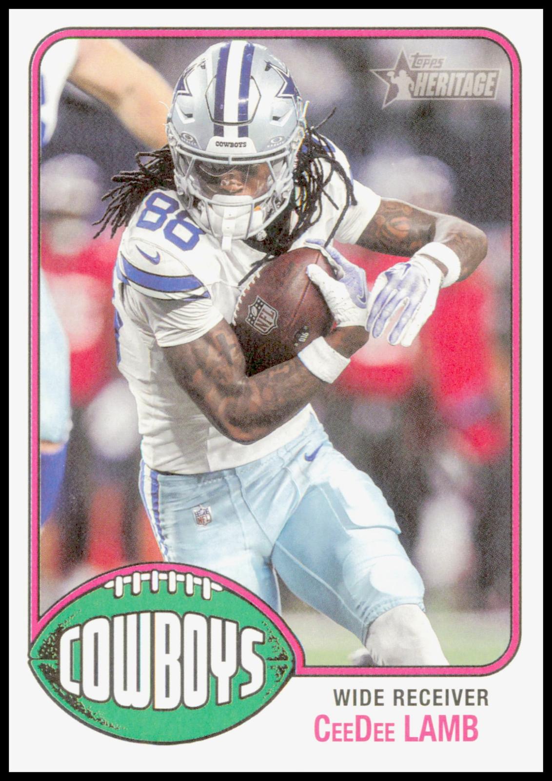 2026 Topps Heritage CeeDee Lamb Card Dallas Cowboys