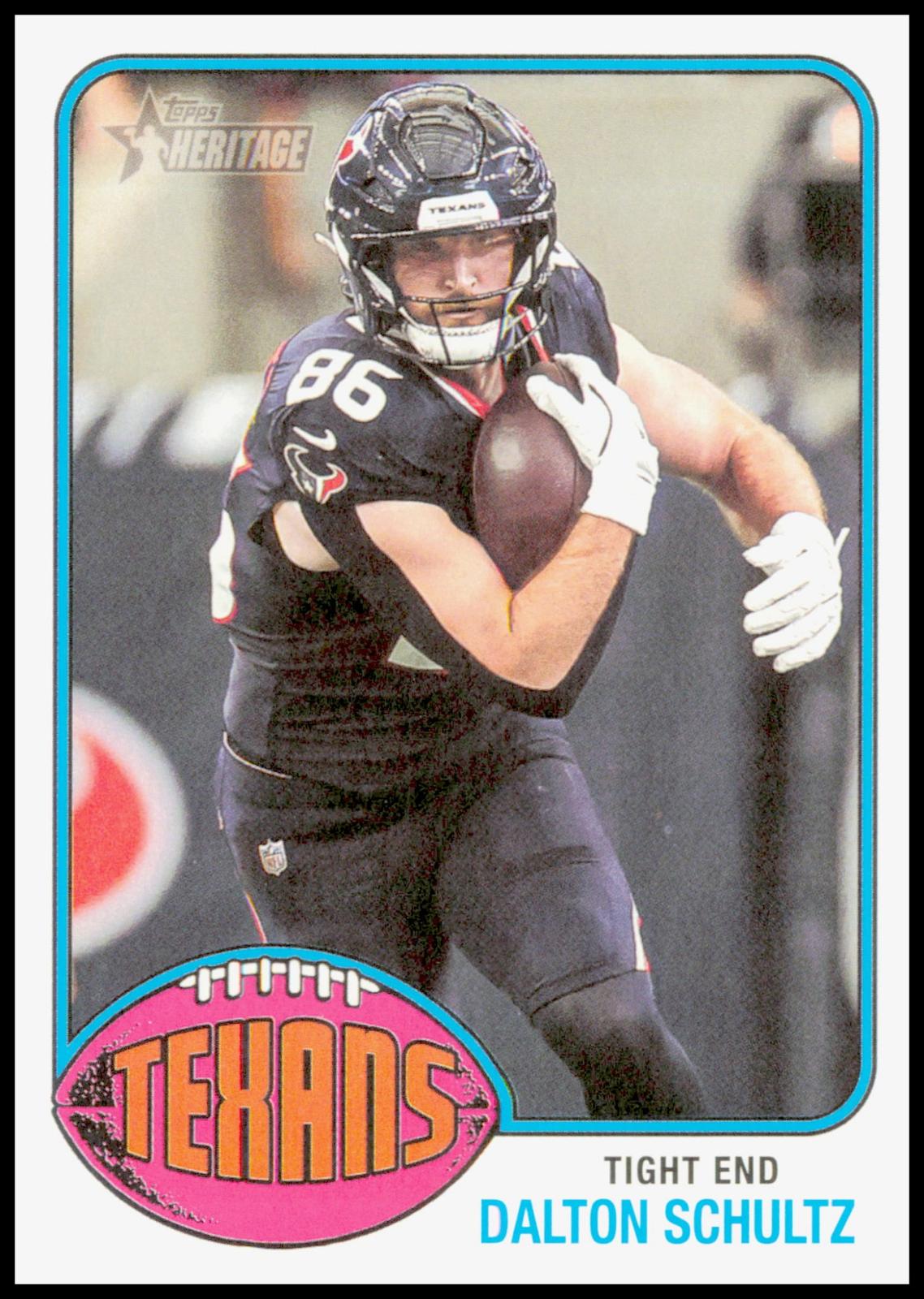 2026 Topps Heritage Dalton Schultz Card Houston Texans