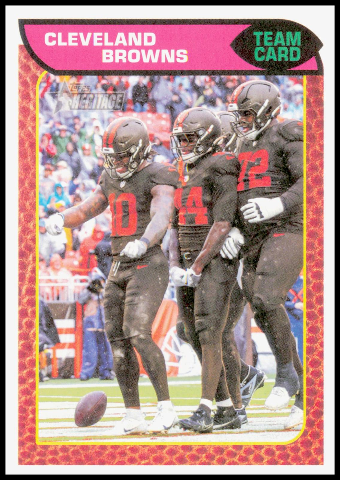 2026 Topps Heritage Cleveland Browns Card Cleveland Browns