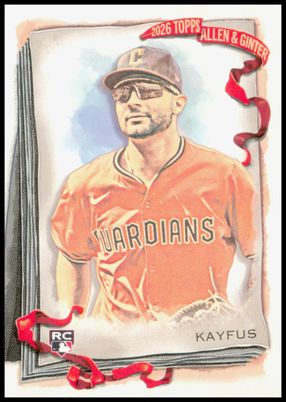 2026 Topps Allen & Ginter C.J. Kayfus Card RC Cleveland Guardians