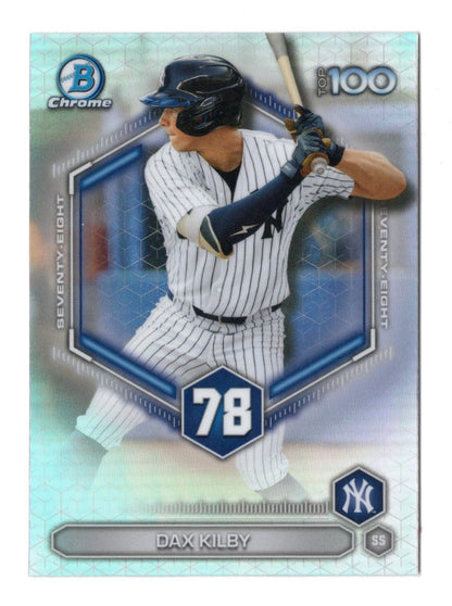 2026 Bowman Dax Kilby Card Bowman Scouts' Top 100 New York Yankees