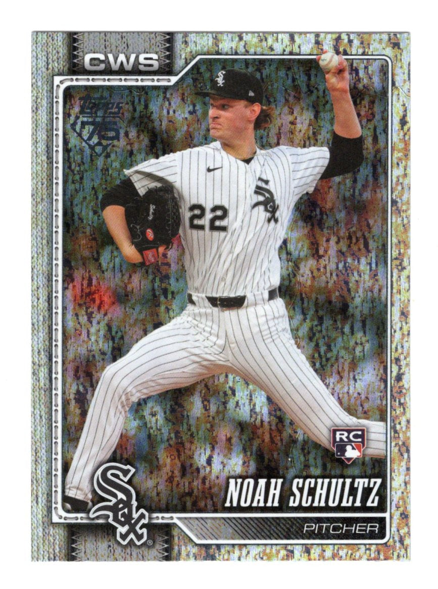 2026 Topps Update Noah Schultz Card Sandglitter RC Chicago White Sox