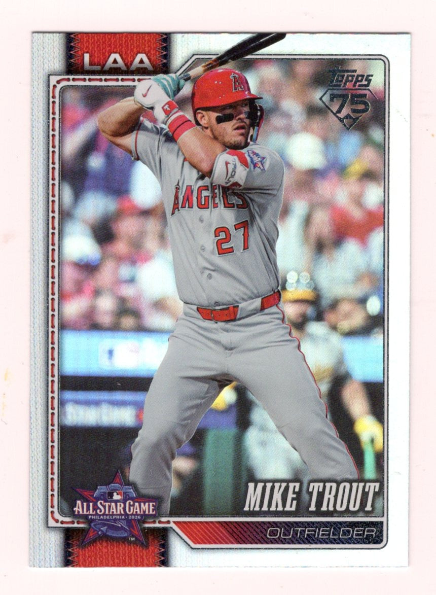 2026 Topps Update Mike Trout Card 2026 All-Star Game Los Angeles Angels