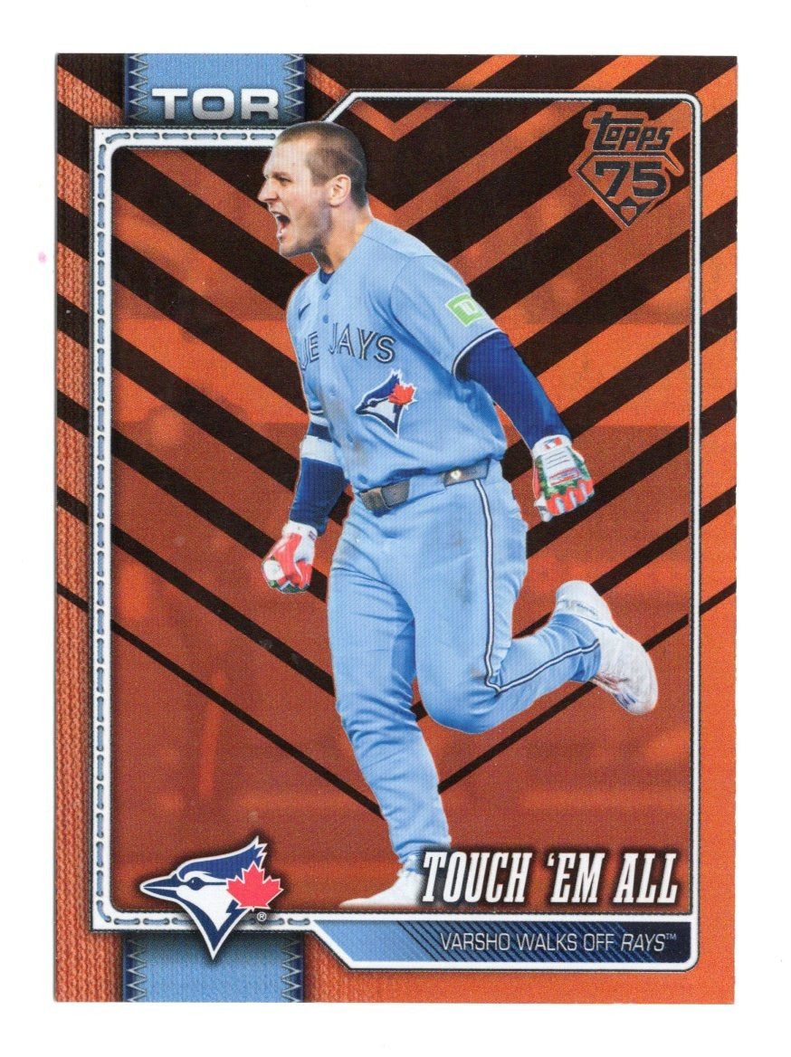 2026 Topps Update Touch 'Em All (Daulton Varsho) Card Holiday Toronto Blue Jays