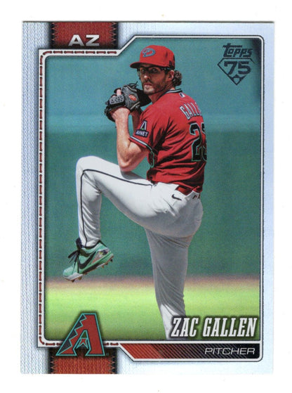 2026 Topps Update Zac Gallen Card Rainbow Foil Arizona Diamondbacks