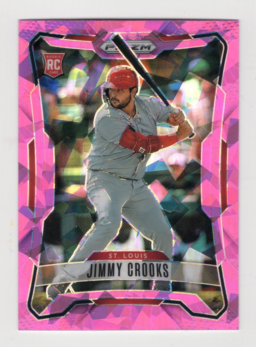 2026 Panini Prizm Jimmy Crooks Card Pink Ice Prizm RC St. Louis Cardinals