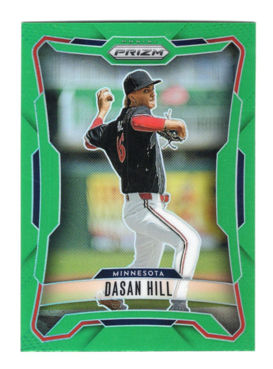 2026 Panini Prizm Dasan Hill Card Green Prizm Minnesota Twins