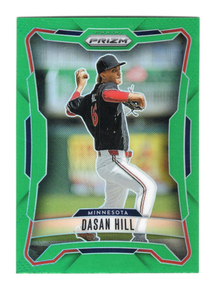 2026 Panini Prizm Dasan Hill Card Green Prizm Minnesota Twins