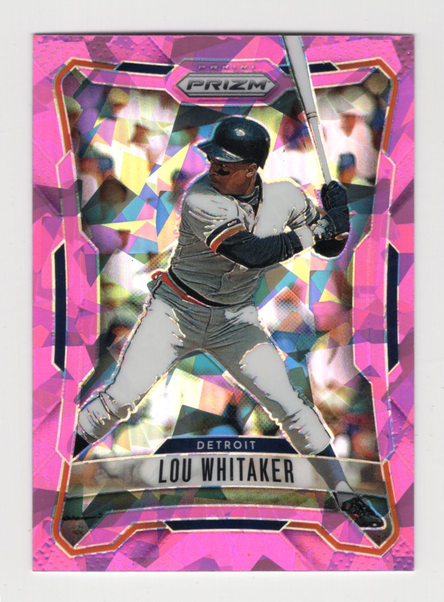 2026 Panini Prizm Lou Whitaker Card Pink Ice Prizm Detroit Tigers