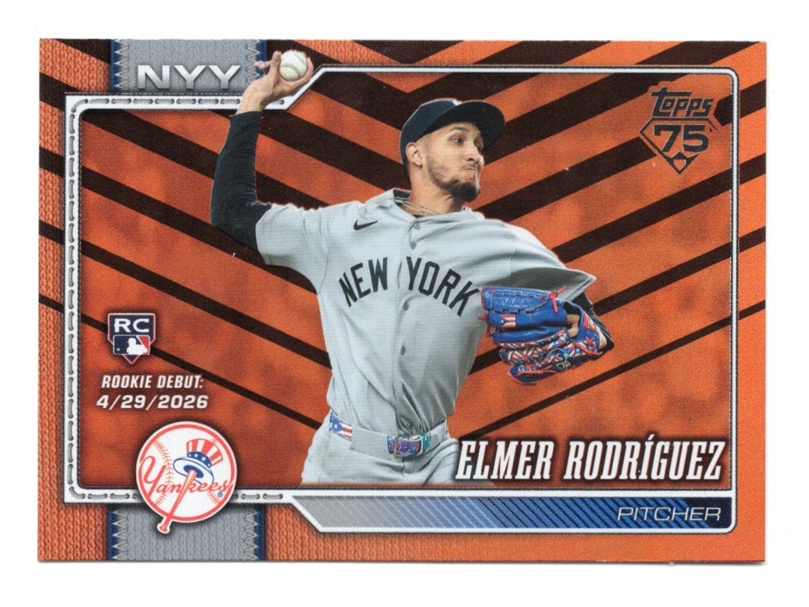 2026 Topps Update Elmer Rodríguez Card Holiday New York Yankees