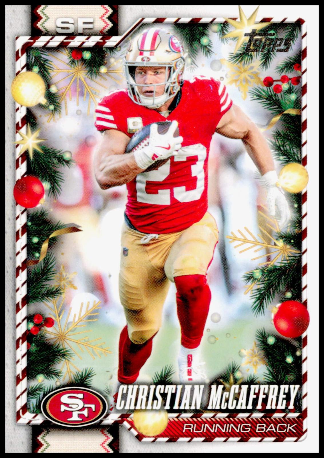 2026 Topps Holiday Christian McCaffrey Card San Francisco 49ers