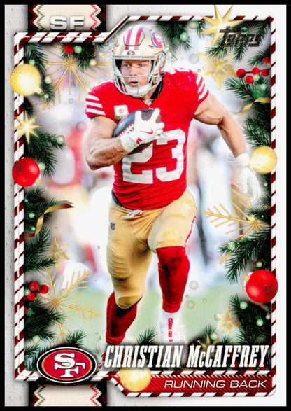 2026 Topps Holiday Christian McCaffrey Card San Francisco 49ers