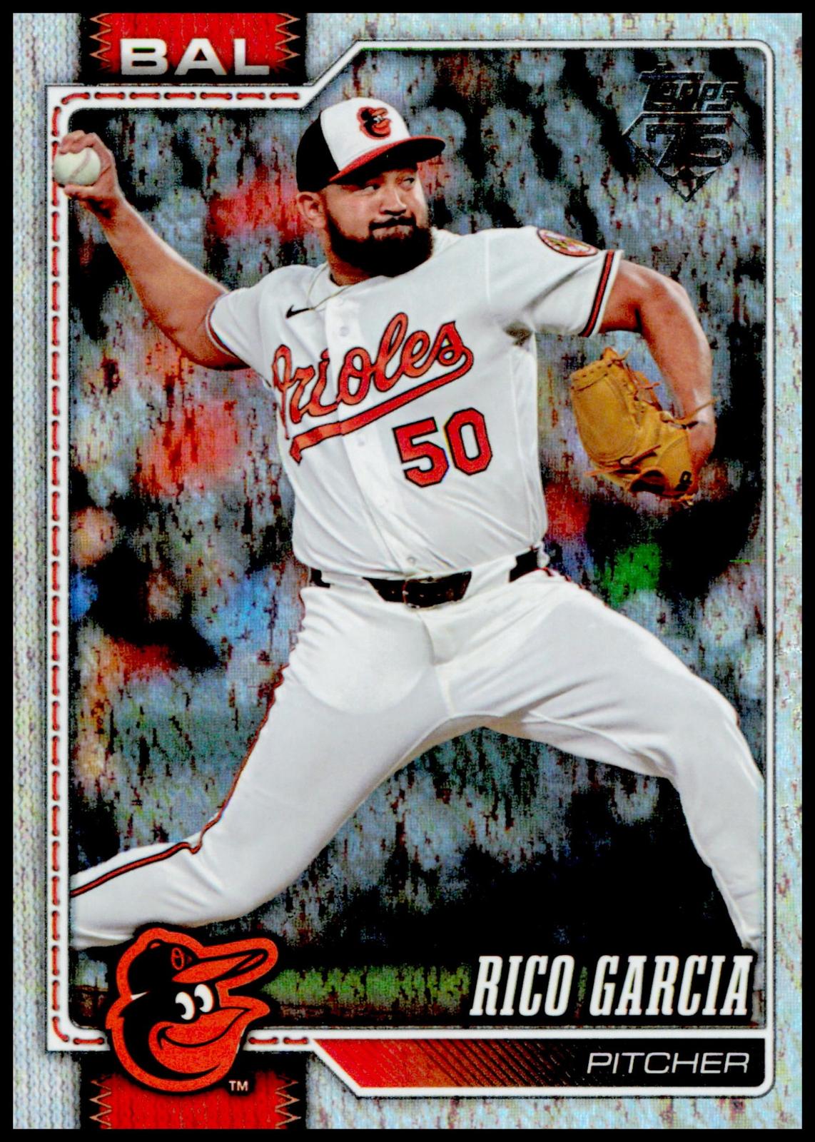 2026 Topps Update Rico Garcia Card Holo Foil Baltimore Orioles