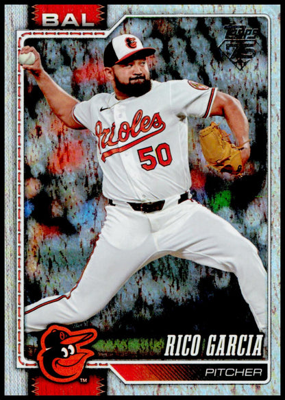 2026 Topps Update Rico Garcia Card Holo Foil Baltimore Orioles