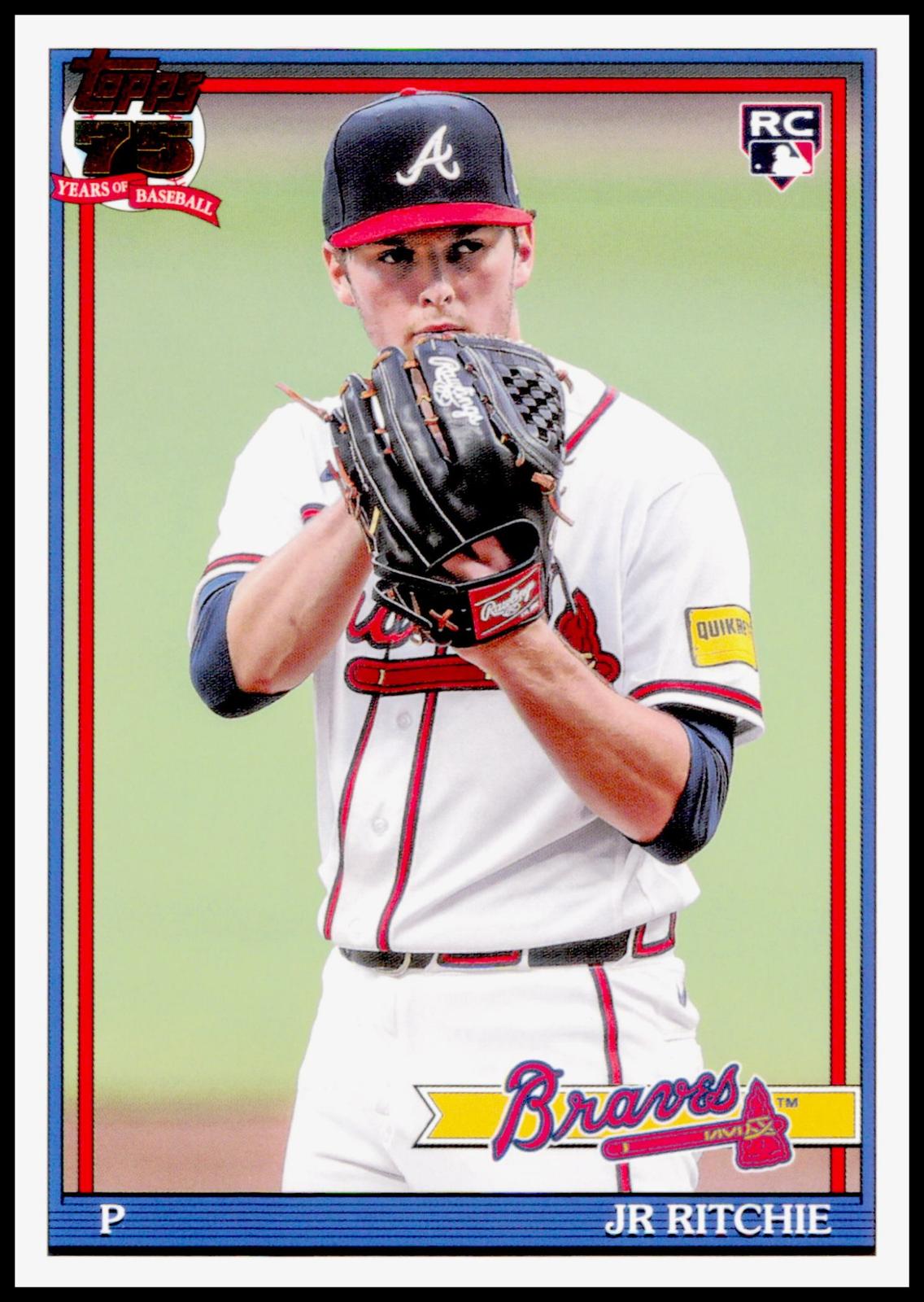 2026 Topps Update JR Ritchie Card 1991 Topps Baseball 35th Anniversary  Braves