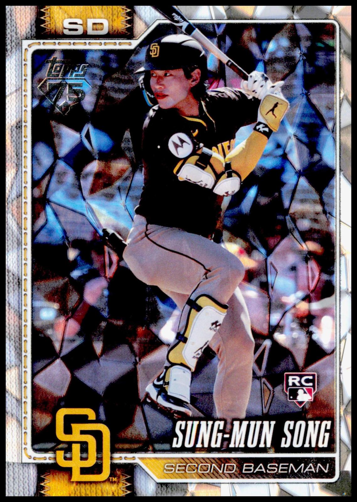 2026 Topps Update Sung-Mun Song Card Diamante Foil RC San Diego Padres