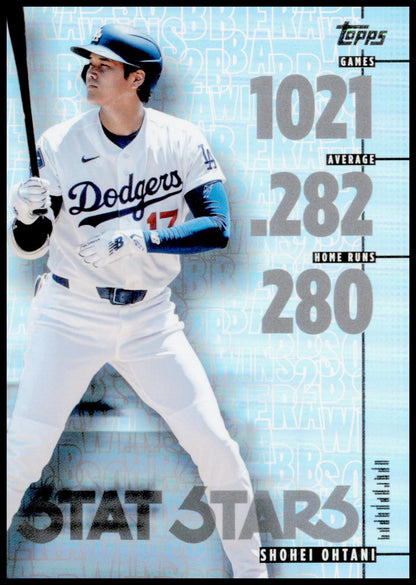 2026 Topps Update Shohei Ohtani Card Stat Stars Los Angeles Dodgers