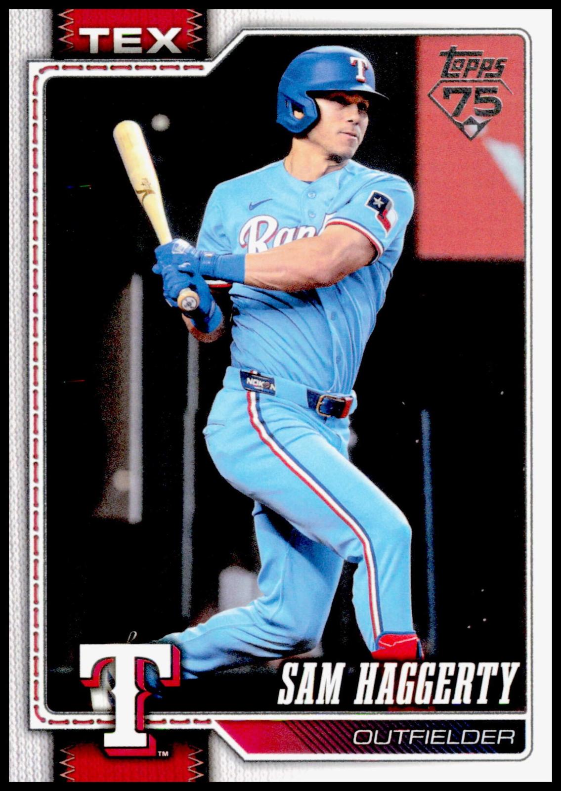 2026 Topps Update Sam Haggerty Card Texas Rangers