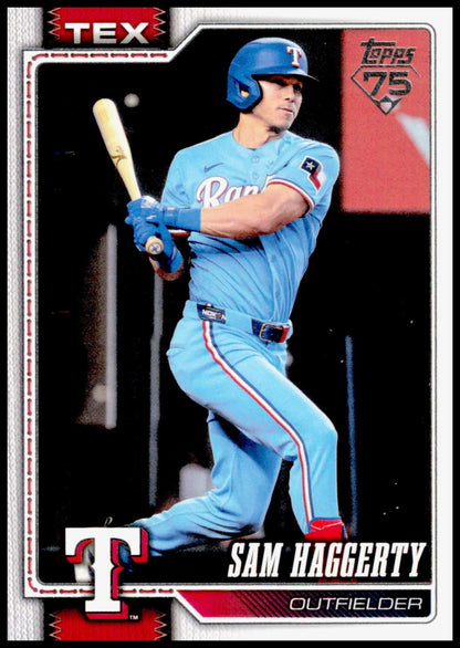 2026 Topps Update Sam Haggerty Card Texas Rangers