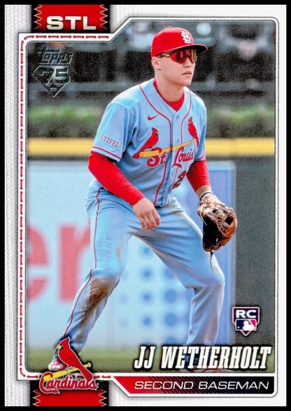 2026 Topps Update JJ Wetherholt Card RC St. Louis Cardinals