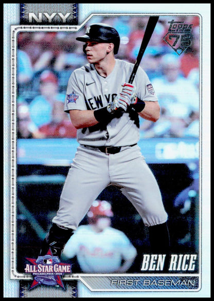 2026 Topps Update Ben Rice Card 2026 All-Star Game New York Yankees