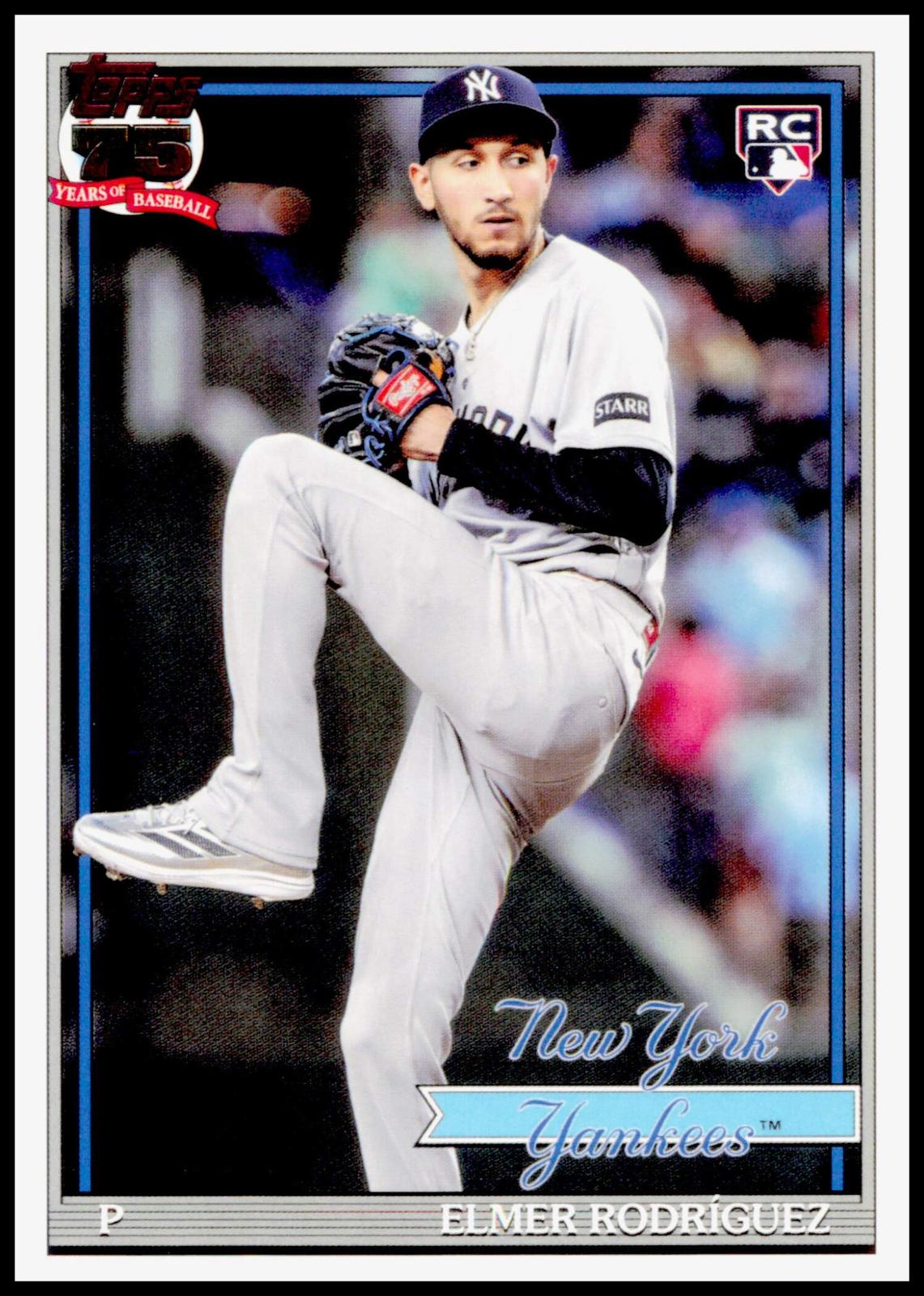 2026 Topps Update Elmer Rodríguez 1991 Topps Baseball 35th Anniversary Yankees