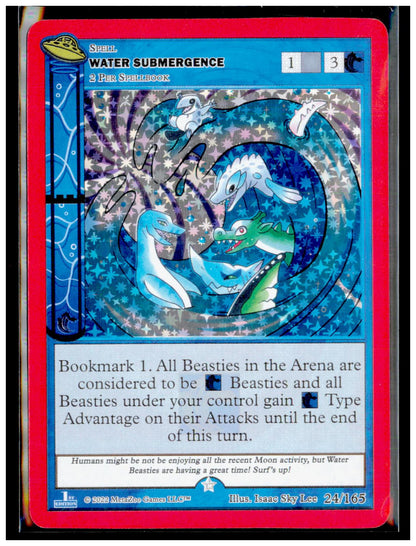 Water Submergence 024/165 Gold UFO First Edition MetaZoo Near Mint