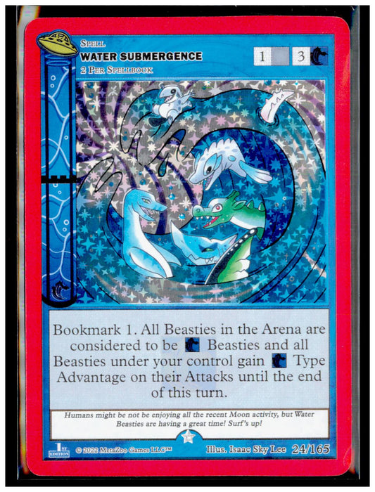 Water Submergence 024/165 Gold UFO First Edition MetaZoo Near Mint