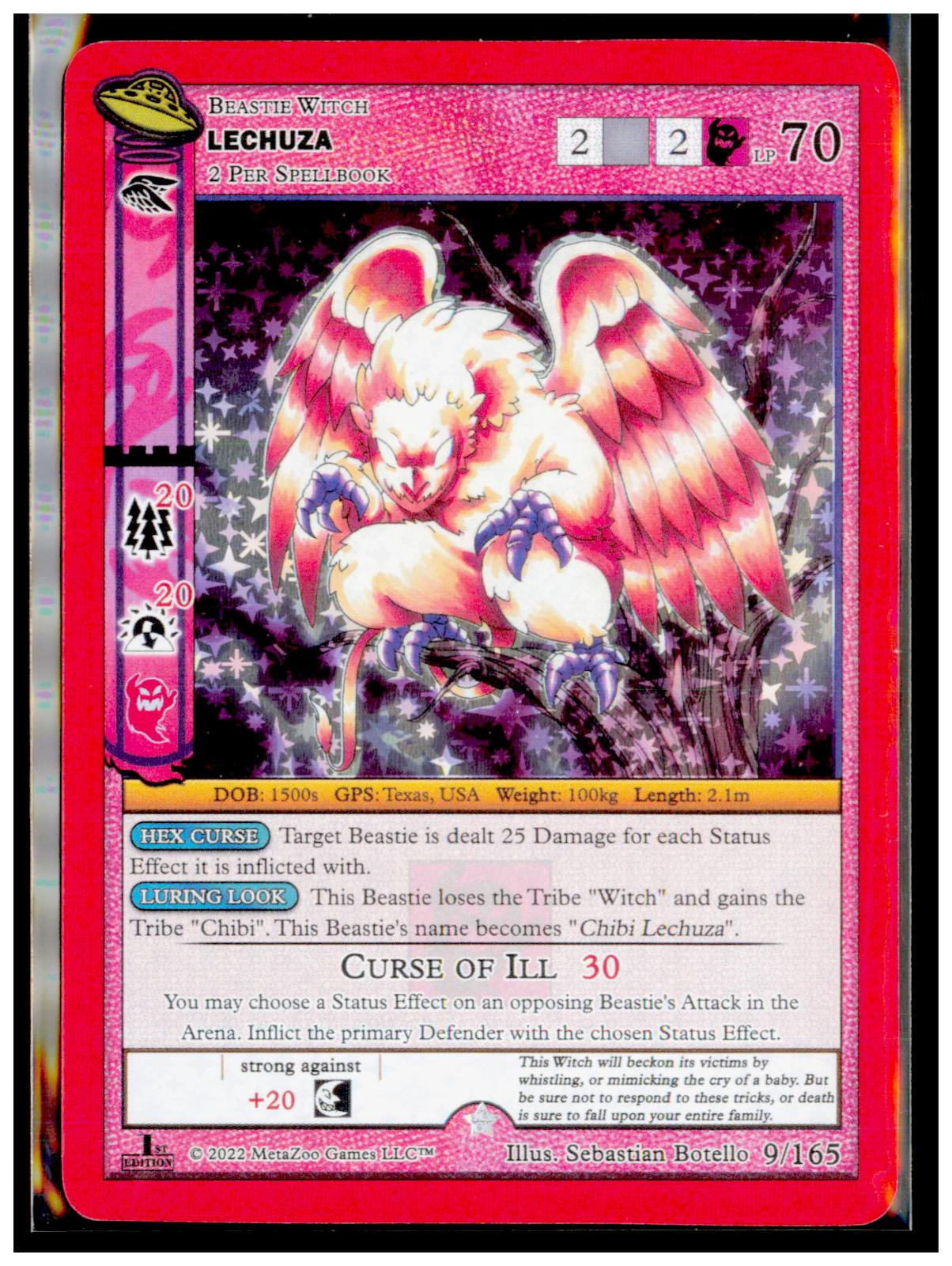 Lechuza 009/165 Gold UFO First Edition Spoiler Pack MetaZoo Near Mint