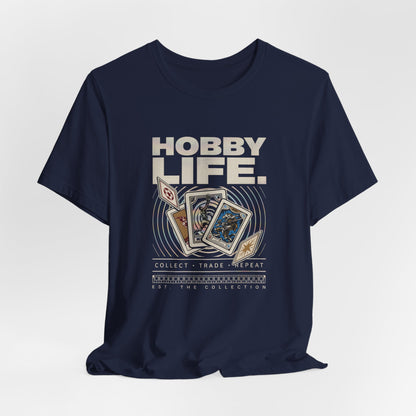 Collect, Trade, Repeat Trading Card Tee — Hobby Life Graphic T-Shirt