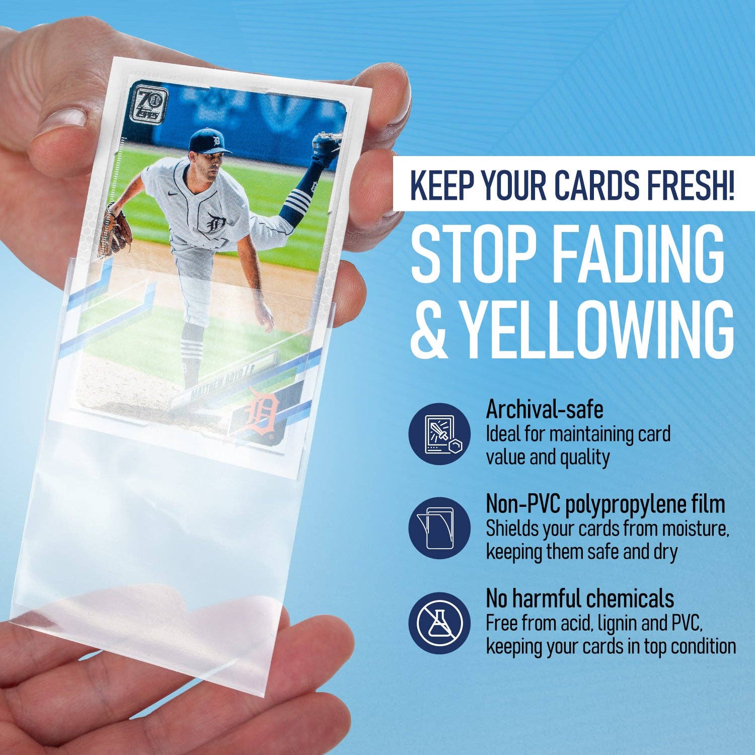 100 Count - 180PT Thick Penny Sleeves For Memorabilia Cards | Archival-Safe Soft Protection